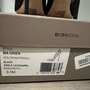 BCBGMAXAZRIA - Black Lace Pump - 4inch heel